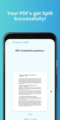 Split PDF Pages Extractor android App screenshot 1