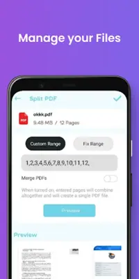 Split PDF Pages Extractor android App screenshot 3